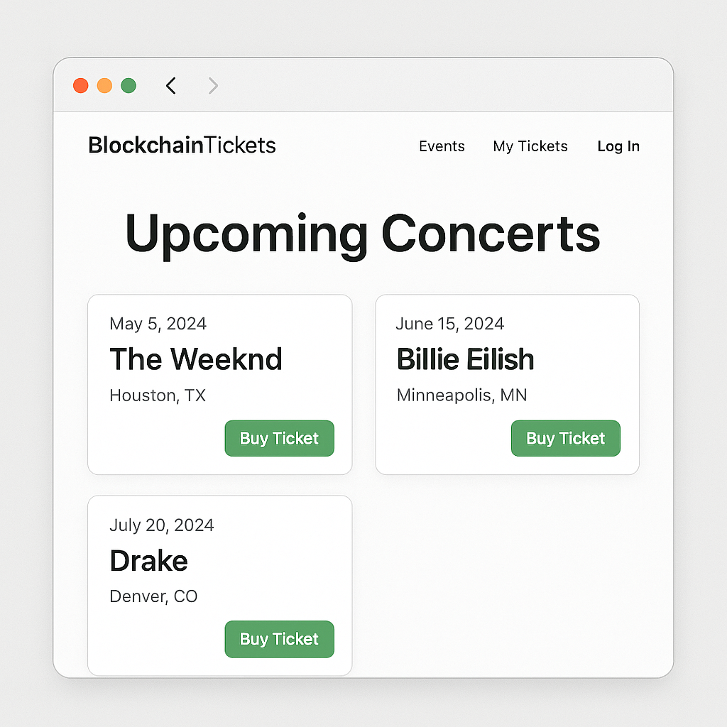 BlockchainTickets Platform